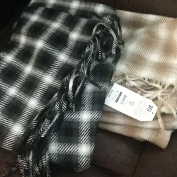 Time and Tru Faux Wrap Flannel Skirt Pull-up Plaid Warm Fringe Office 16-18 XL - Picture 5 of 15